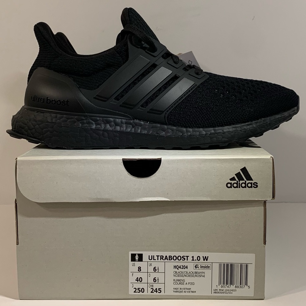 🖤[BRAND NEW] ADIDAS ULTRA BOOST 1.0 TRIPLE BLACK WOMENS SHOES SIZE 8 SNEAKERS🖤